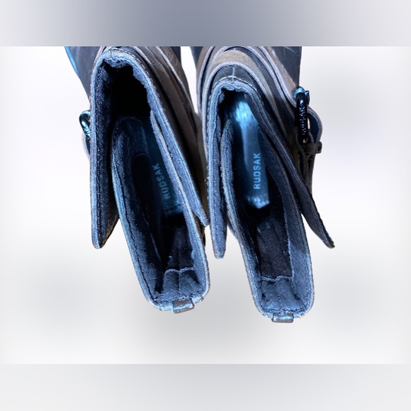 NEW Rudsak Leather Ankle Boots Brown Size 38 - Picture 9 of 11